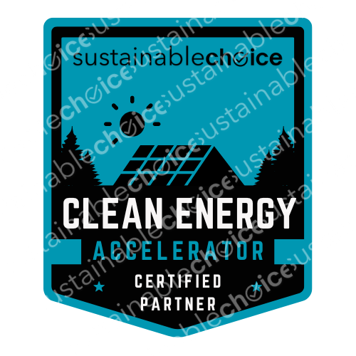 Clean Energy for Business Badge Blue