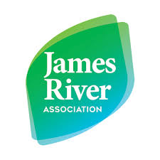 Logo of James River Association with green and blue colors on a white background