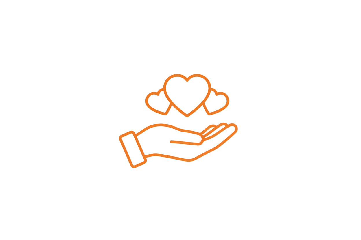 make the hearts more traditional